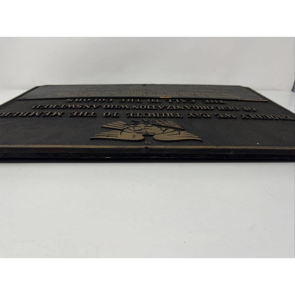 Vintage World War II 2 Plaque Vollrath military production co honoring soldiers - Picture 9 of 16